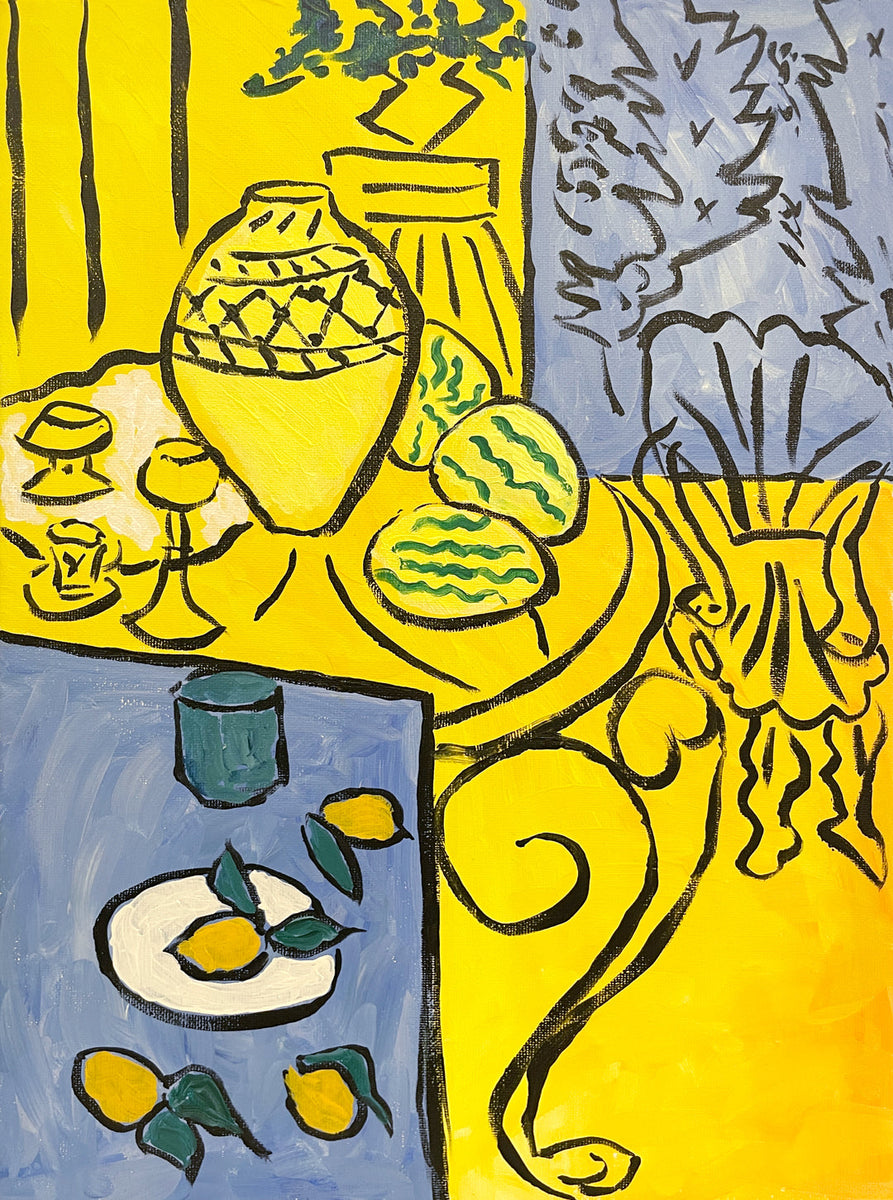 artwine.tokyo | アンリ・マティス | Interior in yellow and blue