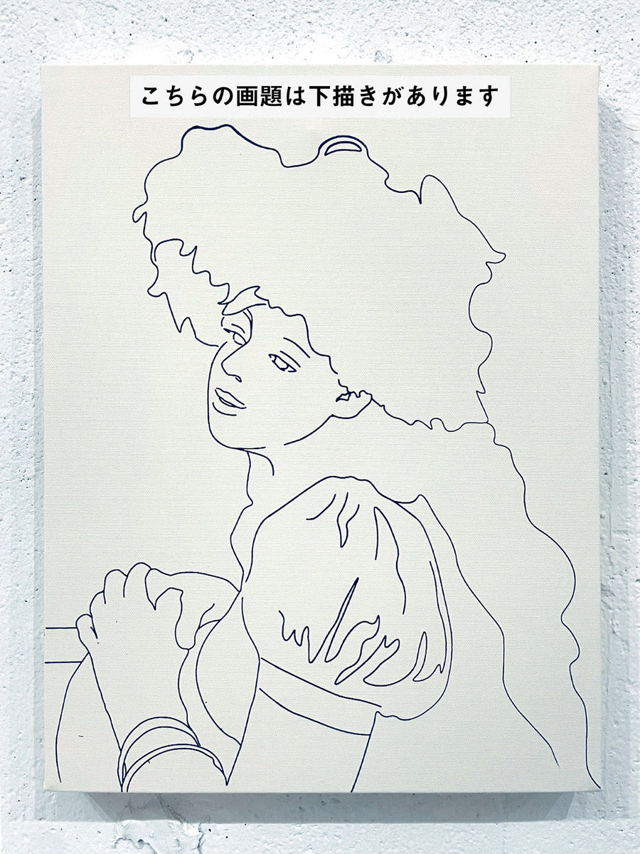 ルノワール、【レースの帽子の少女】、新品高級額 額装付、年代物・希少画集画 ルノワール、【レースの帽子の少女】、新品高級額 額装付、年代物