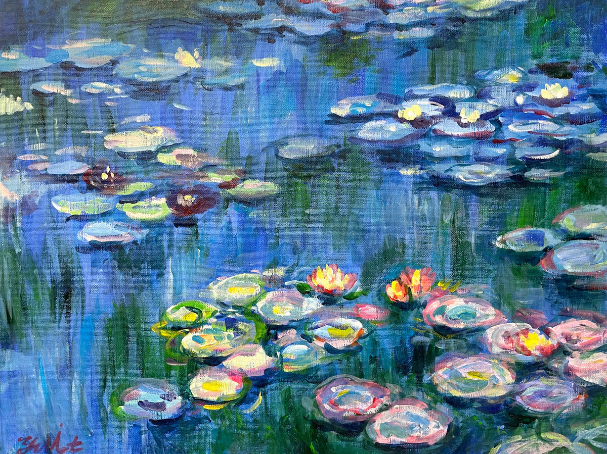 クロード・モネ『睡蓮』複製アルゴグラフ Yahoo!オークション - クロード モネ 睡蓮 油絵 複製画 (Fresco