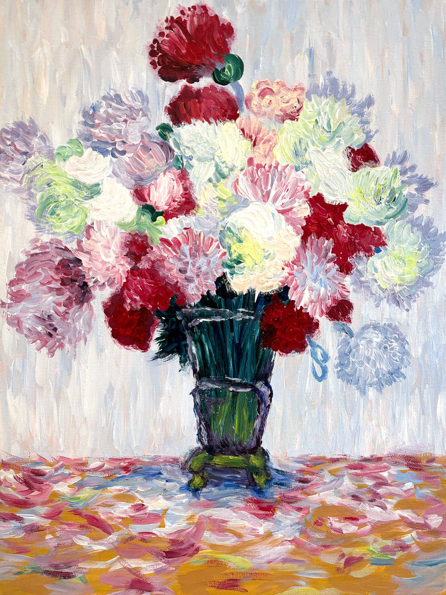 メノウを使用した装飾の花瓶と花のアート 26年02月12日 (木) 11:00-14:00 | 日本橋 | クロード・モネ | 牡丹の