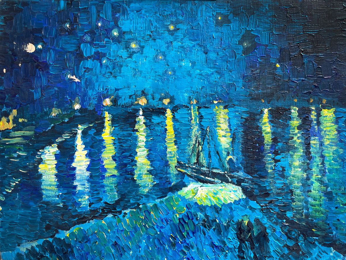アルコーブフリップ　ゴッホ　雪月花 名画シリーズ」アルコーブフリップデッキボックス 『星月夜