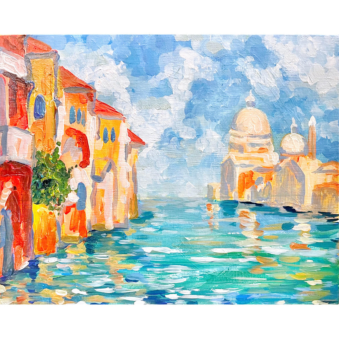 原画#3128 薔薇　ベネチア　イタリア　水彩画　ドローイング　インテリア　花 原画#3128 薔薇 ベネチア イタリア 水彩画 ドローイング