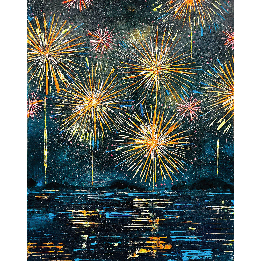花火　絵画 花火 | Atsu ｜インテリア絵画 アートの専門通販 thisisgallery