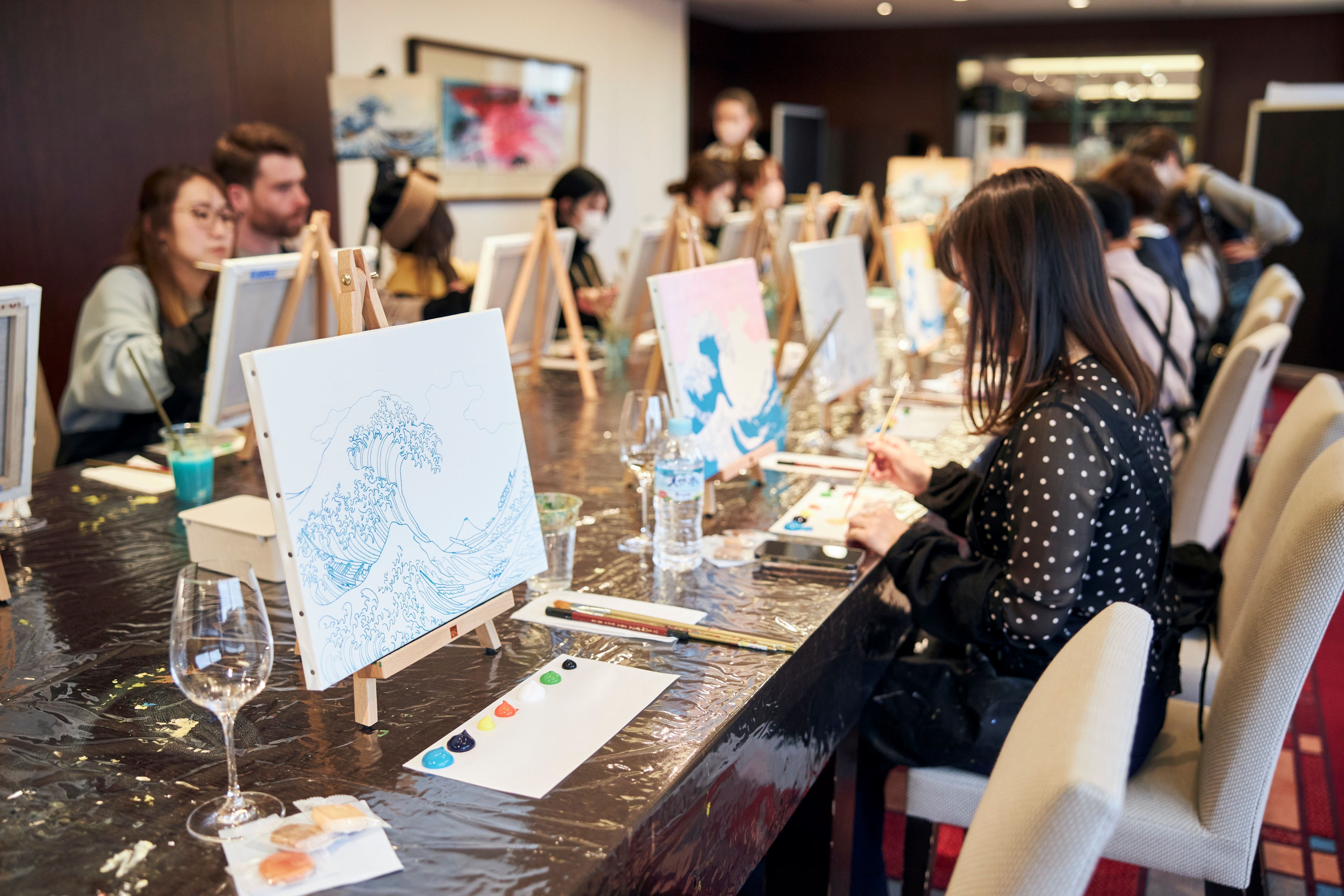 油彩画　ワインのある部屋 Edward_Ladell_-