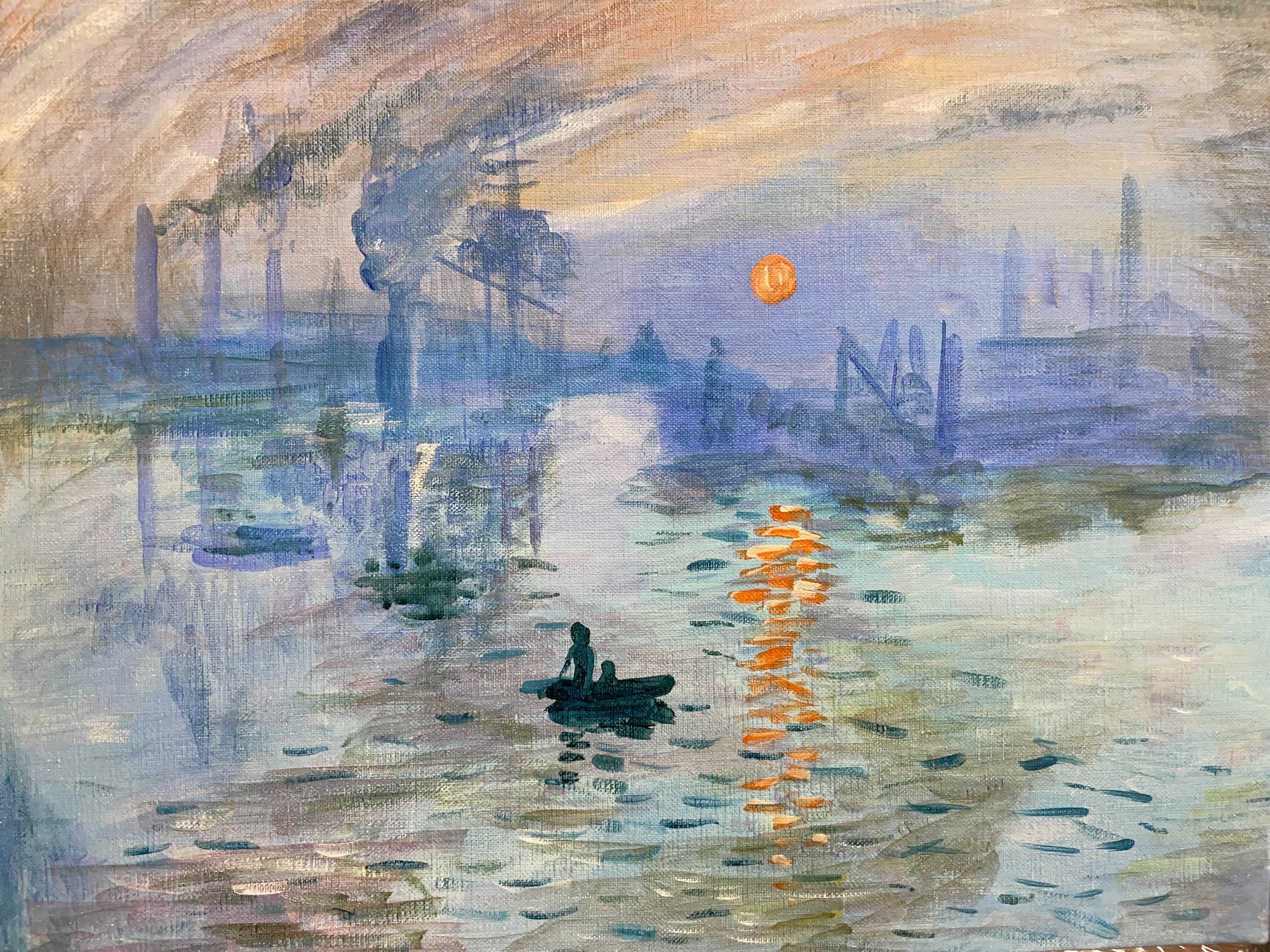 クロード・モネ、【ラバクールの日没】、希少豪華画集画、新品高級額・額装付 クロード・モネ、【ラバクールの日没】、希少豪華画集画、新品高級額