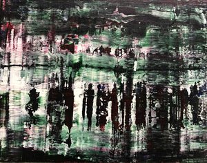 06月18日 (火) 14:00-16:00 | 上野/根津 | ゲルハルト・リヒター風抽象画 (Original abstruct painting with Gerhard Richter style at Ueno/Nezu)