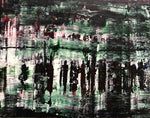 25年05月05日 (月祝) 18:00-20:00 | 日本橋 | ゲルハルト・リヒター風 | 抽象画 (Original abstruct painting with Gerhard Richter style at Nihon-bashi)