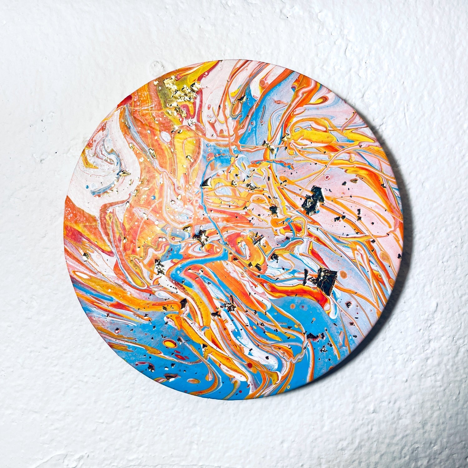 千賀輝天』現代アート フルイドアート 抽象画 ポーリングアート