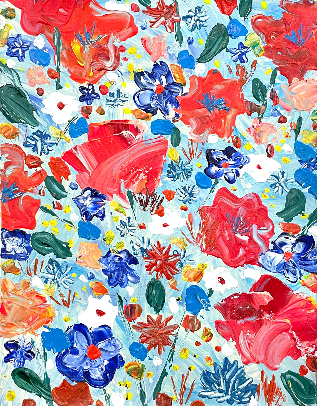 25年05月29日 (木) 19:00-21:00 | 上野・根津 | フラワーペインティングナイフアート (Flower Painting Knife Art at Ueno/Nezu)