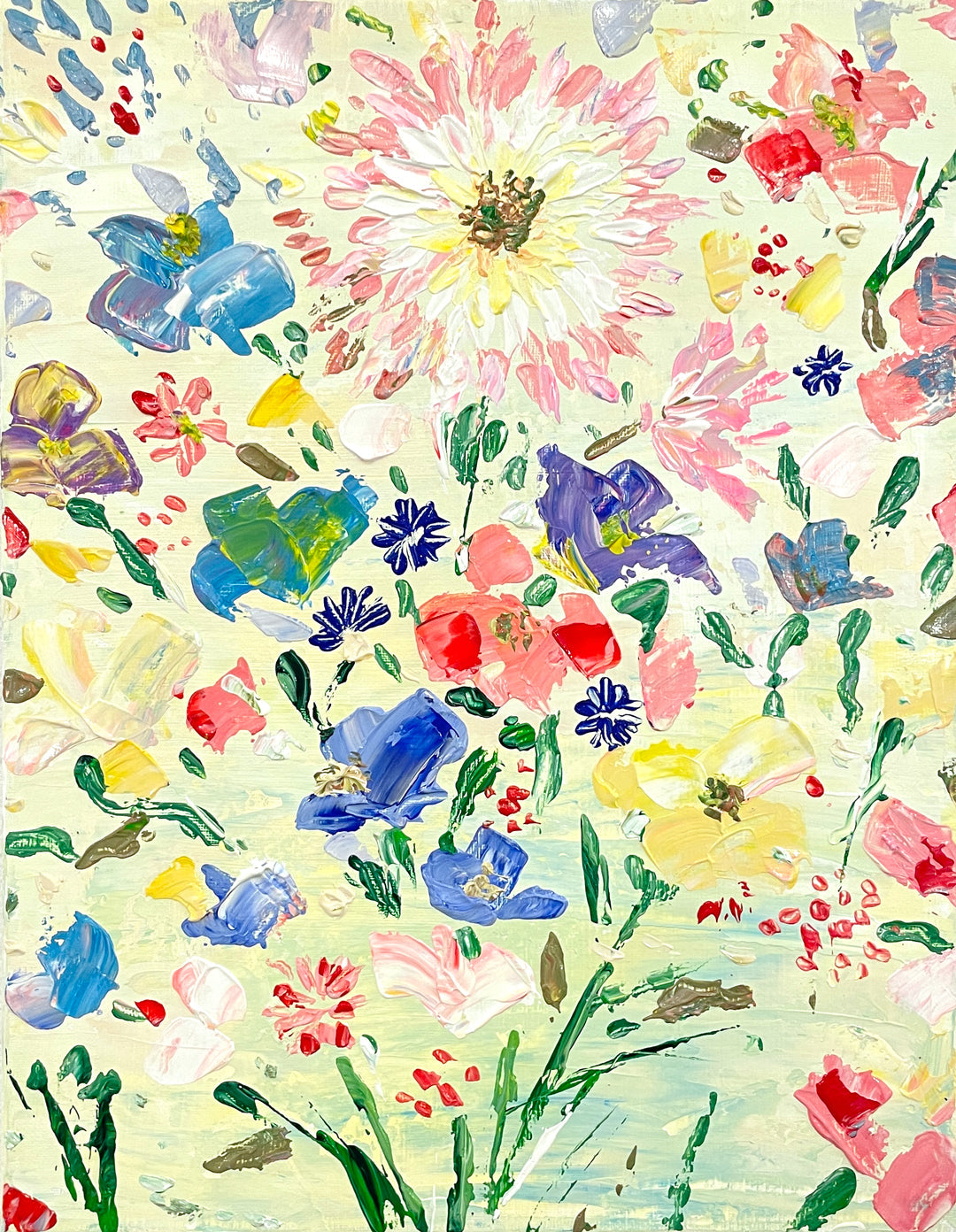 25年05月29日 (木) 19:00-21:00 | 上野・根津 | フラワーペインティングナイフアート (Flower Painting Knife Art at Ueno/Nezu)