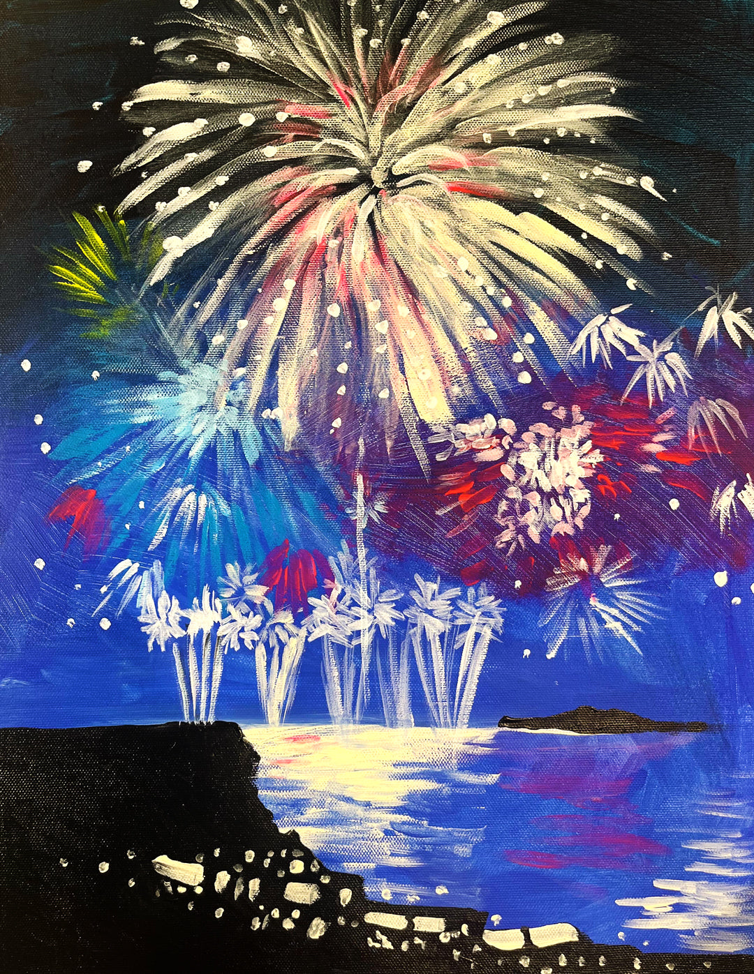 25年08月27日 (水) 19:00-21:00 | 日本橋 | オリジナル | 花火ペインティング ( at Nihon-bashi)