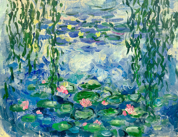 クロード・モネ、「Water Lilies」、厳選、希少大判画集・額装画