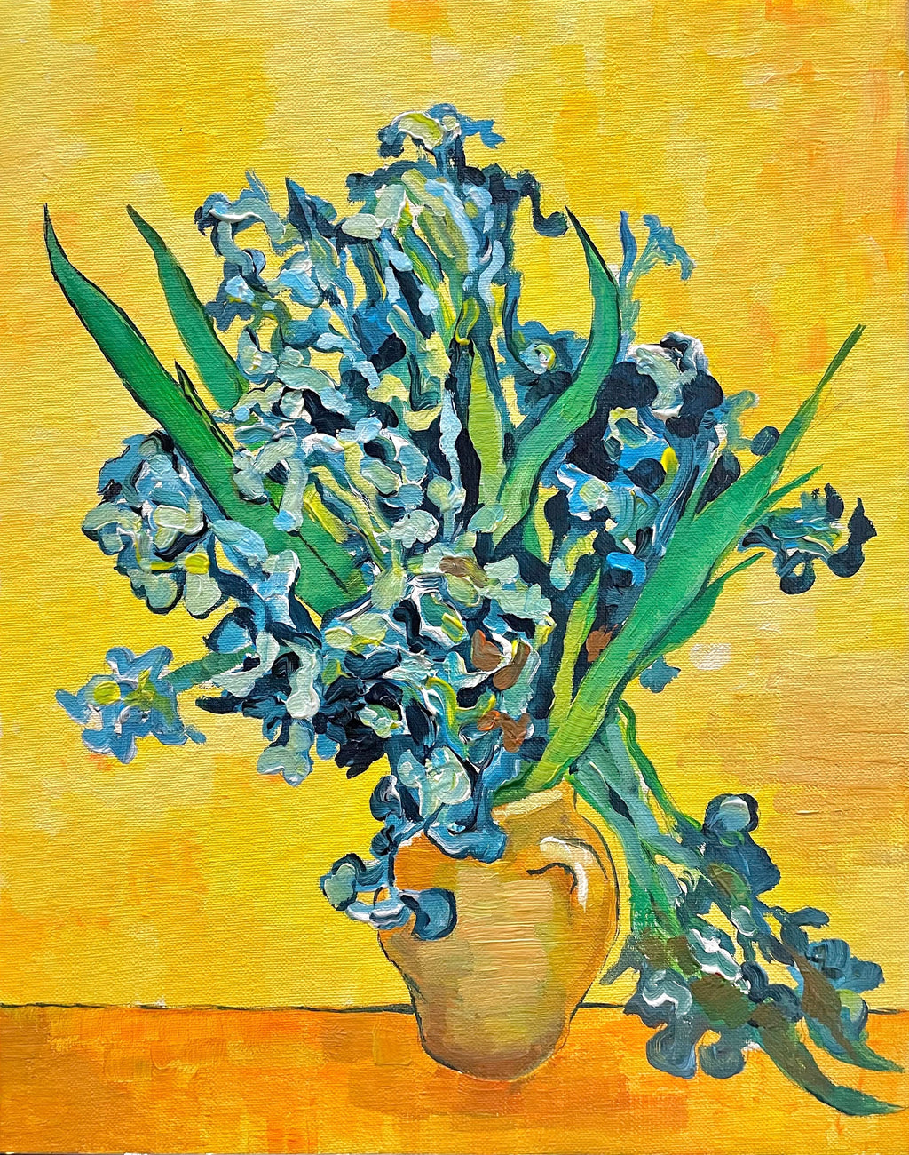 【日本橋】5月6日 (月祝) 14:00-17:00 | フィンセント・ファン・ゴッホ | アイリス *下描きあり (Irises by Vincent van Gogh *canvas drafted at Nihon-bashi)