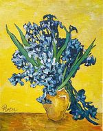 25年05月17日 (土) 18:00-21:00 | 上野・根津 | フィンセント・ファン・ゴッホ | アイリス *下描きあり (Irises by Vincent van Gogh *canvas drafted at Ueno/Nezu)