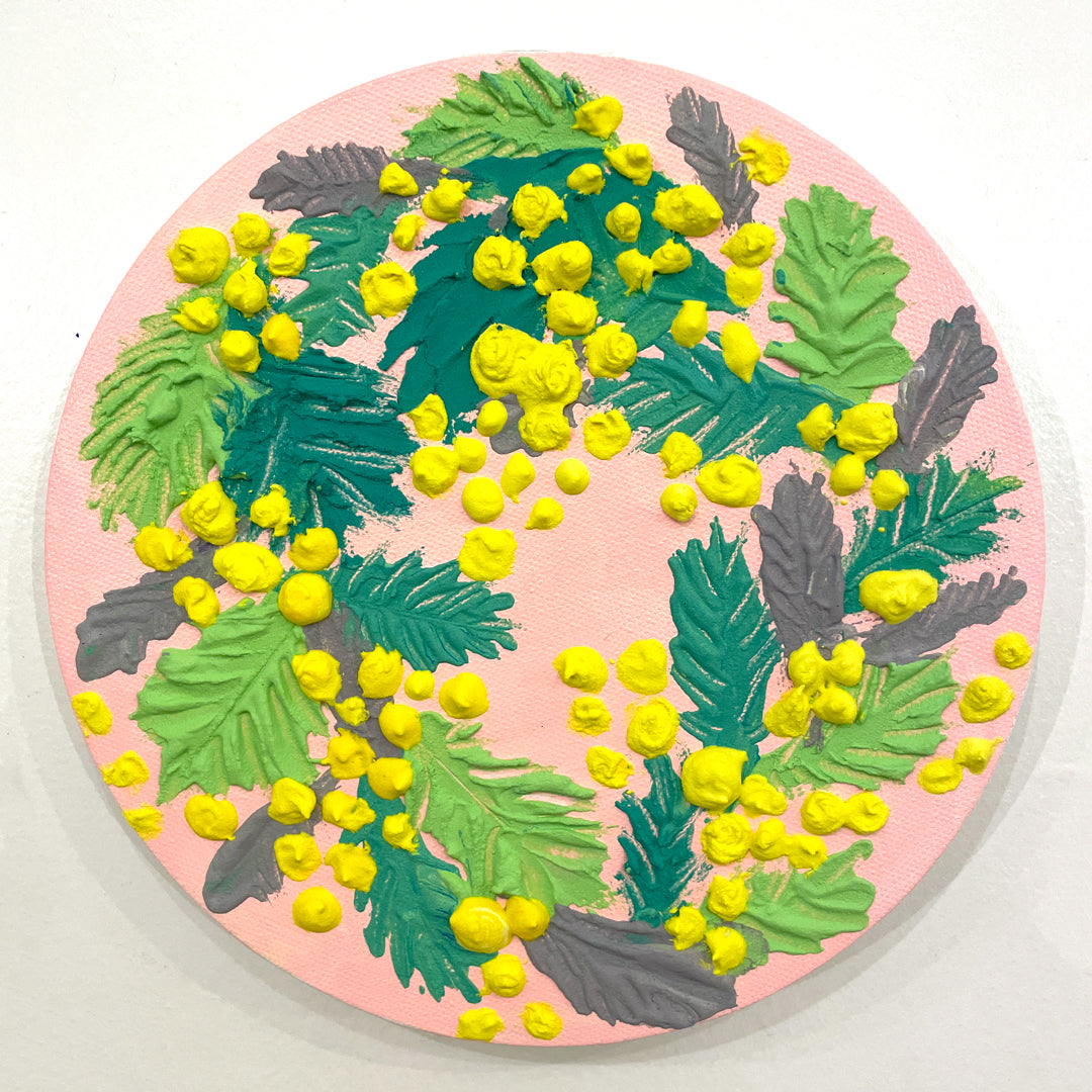 25年05月20日 (火) 11:00-13:00 | 日本橋 | ミモザリース・ペインティング (Mimosa Wreath Painting at Nihon-bashi)
