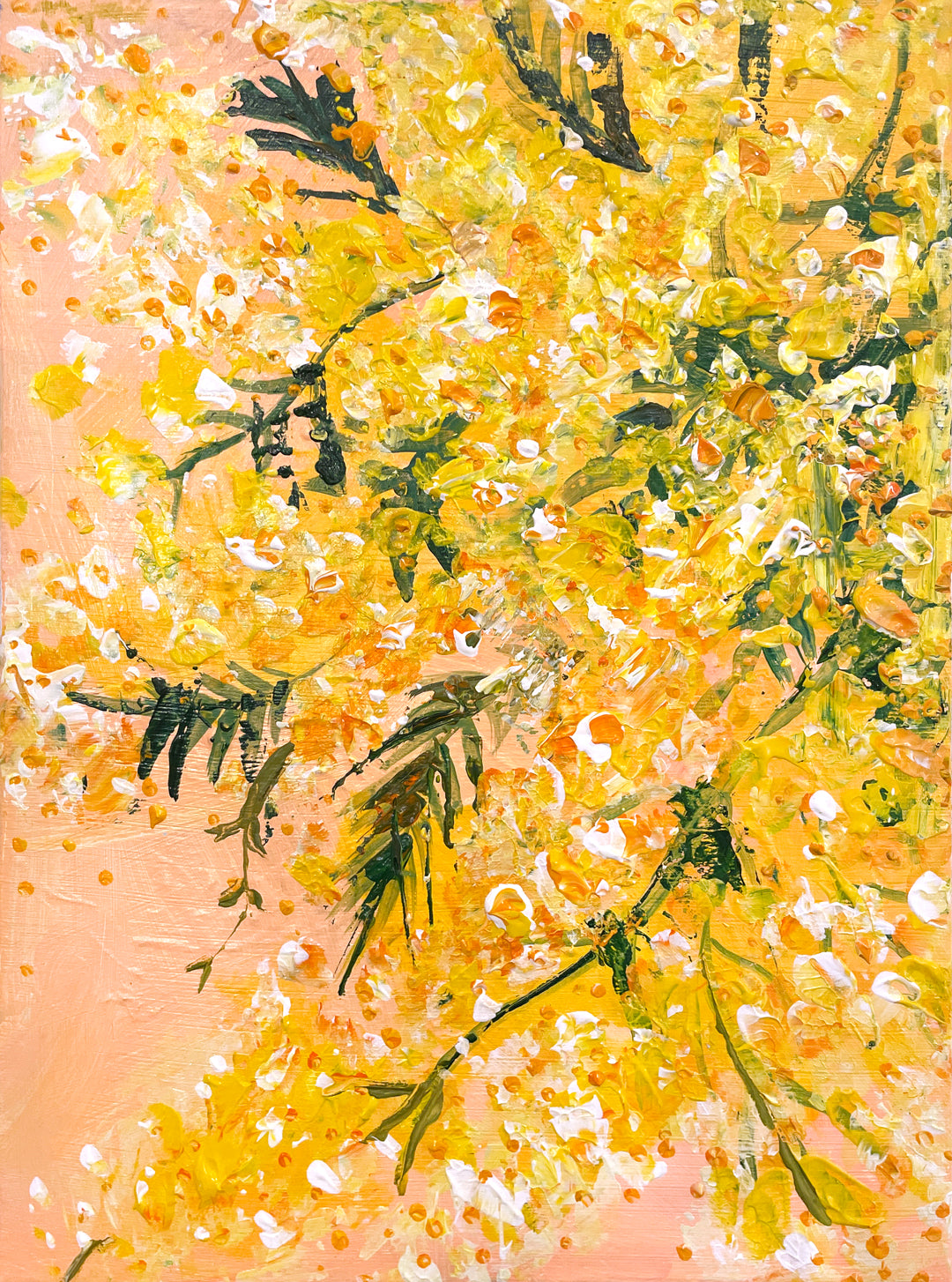 25年05月17日 (土) 10:00-12:30 | 麻布台ヒルズギャラリーカフェ | フラワーペインティング・ミモザ (Flower Painting Mimosa at AZABUDAI HILLS GALLERY CAFE)