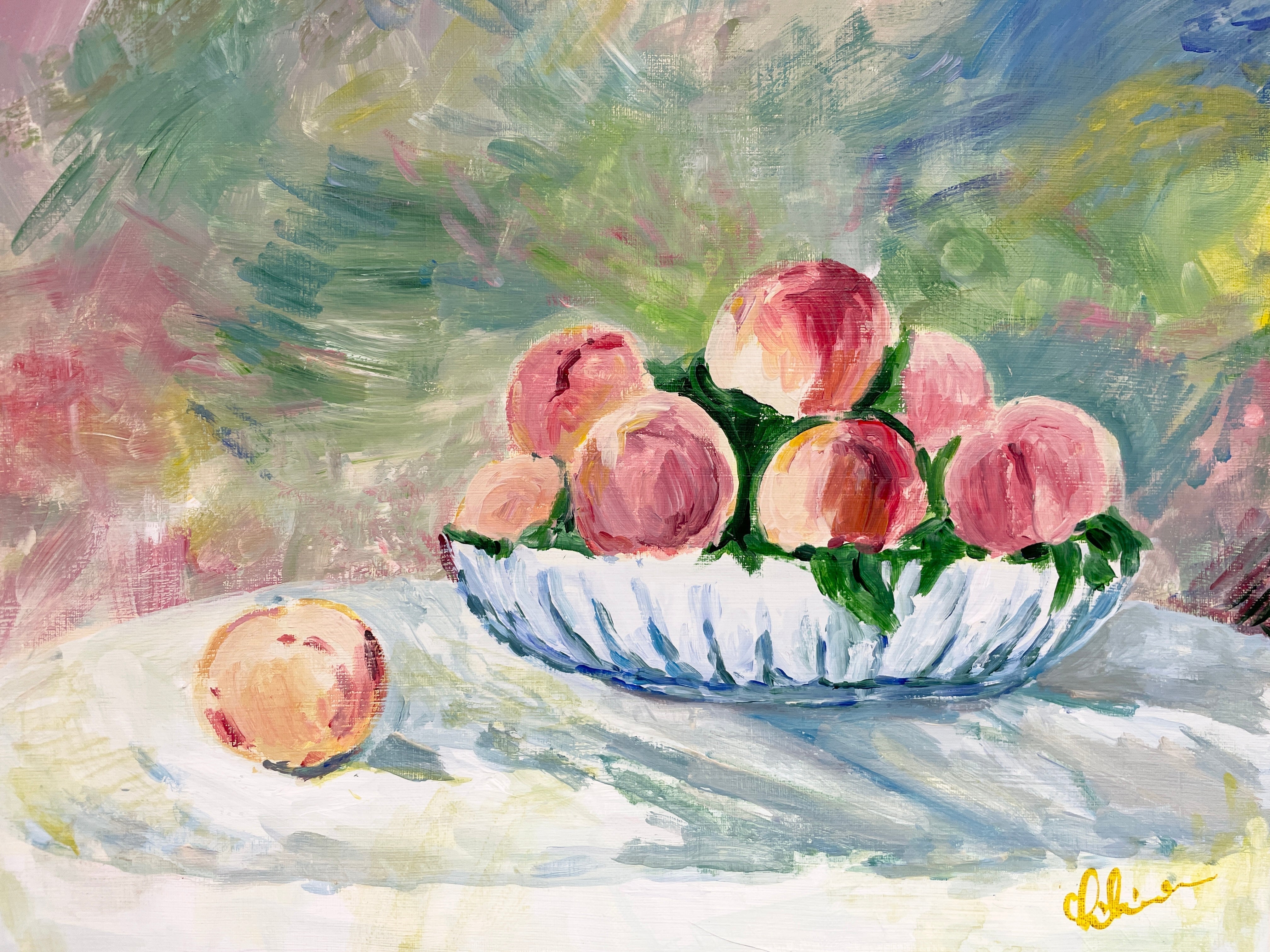 25年03月16日 (日) 14:00-17:00 | 上野/根津 | オーギュスト・ルノワール | 桃の静物画 (Peach Still-life Painting by Pierre-Auguste Renoir at Ueno/Nezu)