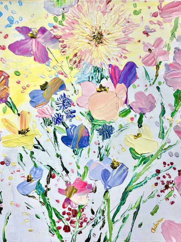 06月29日 (土) 14:00-17:00 | 日本橋 | フラワーペインティングナイフアート (Flower Painting Knife Art at Nihon-bashi)