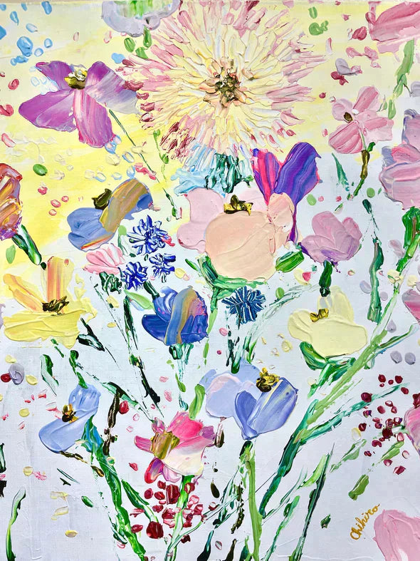 【日本橋】5月3日 (金祝) 18:00-21:00 | フラワーペインティングナイフアート (Flower Painting Knife Art at Nihon-bashi)
