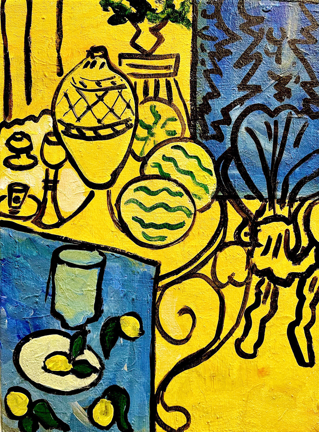 マティス 「Interior in Yellow and Blue」額付 楽天市場】アートフレーム Henri Matisse Interior in Yellow