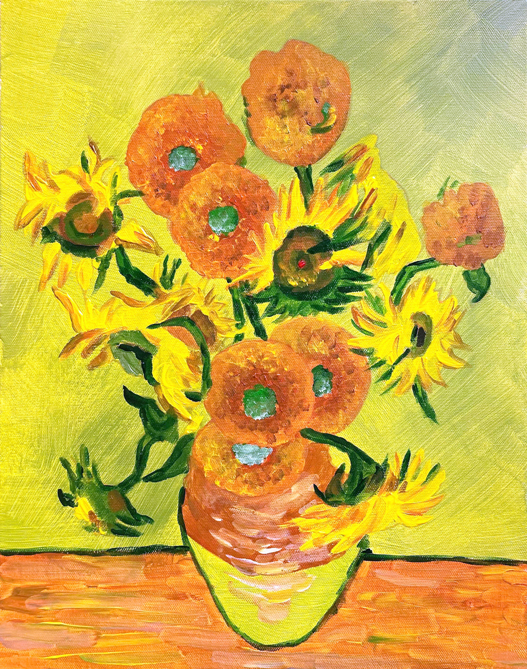 フィンセント・ファン・ゴッホ　絵画　ひまわり　良質キャンバス豪華　金箔額縁付き フィンセント・ファン・ゴッホ絵画ひまわり良質キャンバス豪華