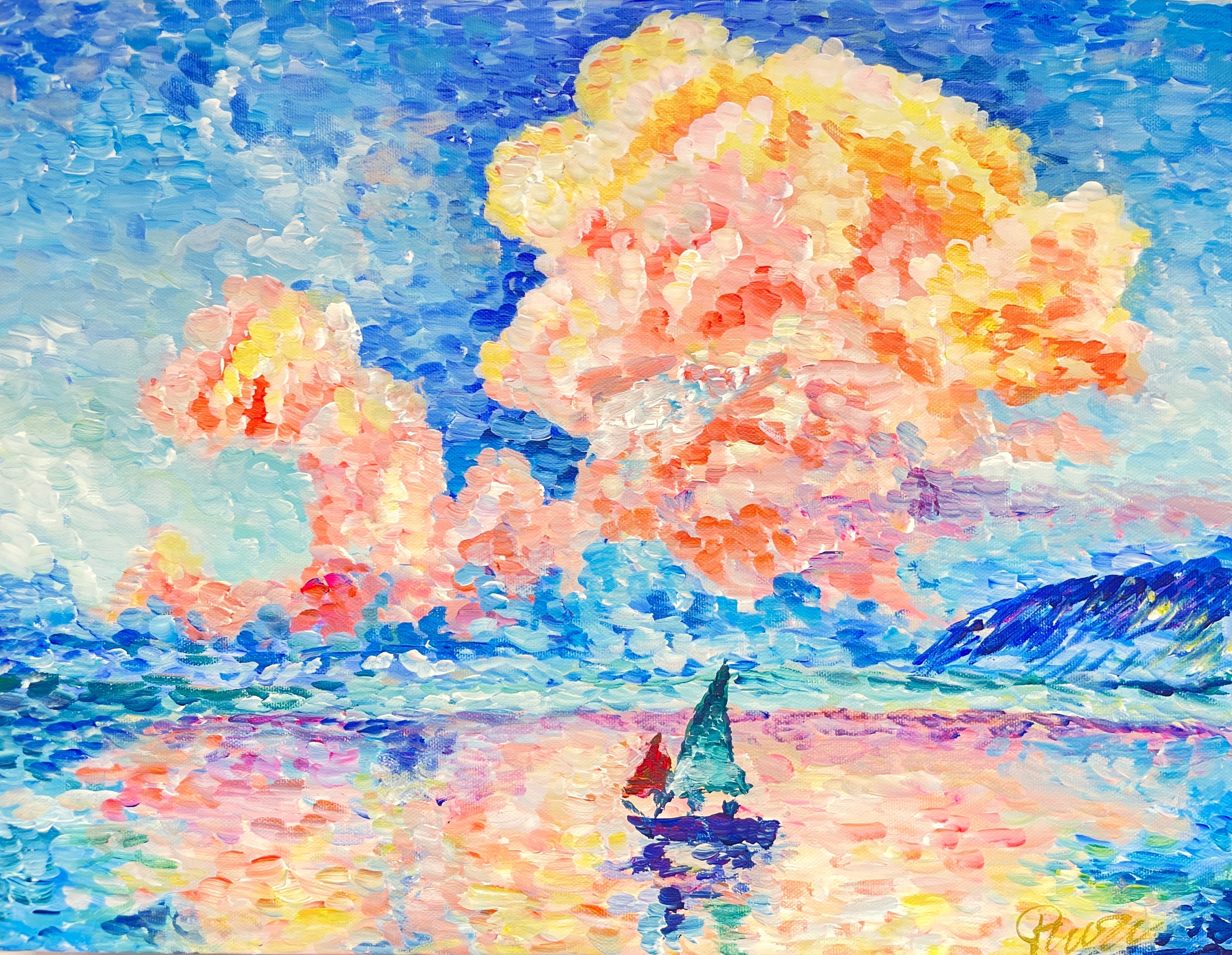 25年05月24日 (土) 14:00-17:00 | 日本橋 | ポール・シニャック | ピンク雲 (Antibes, the Pink Cloud by Paul Signac at Nihon-bashi)