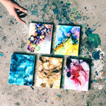 25年05月25日 (日) 18:00-20:00 | 上野・根津 | 抽象画 | アルコールインクアート (Alcohol Ink Art at Ueno/Nezu)