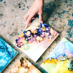 25年08月29日 (金) 19:00-21:00 | 上野・根津 | 抽象画 | アルコールインクアート ( at Ueno/Nezu)