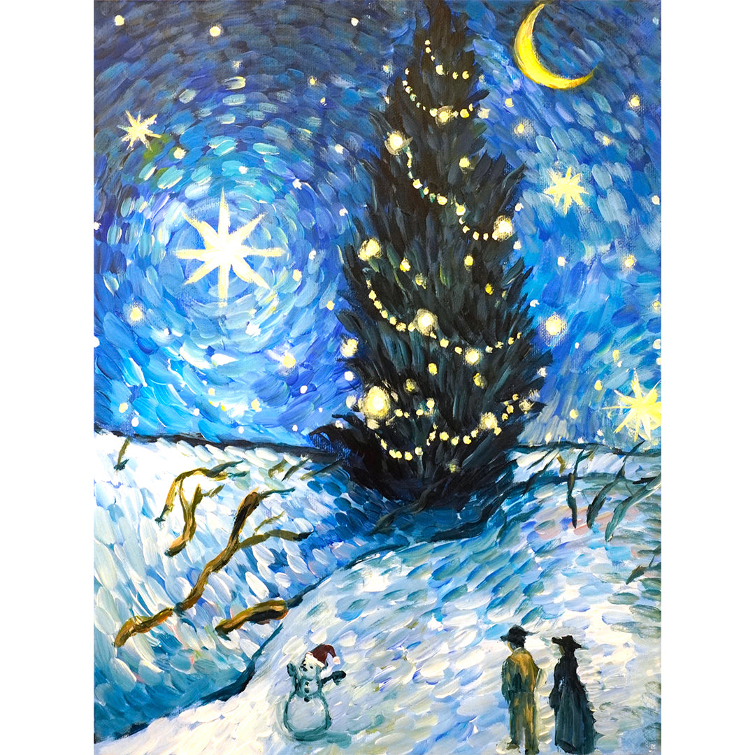 ゴッホ　糸杉と星の見える道♡ ゴッホ アートポストカード 糸杉と星の見える道 | hmm, by 東京