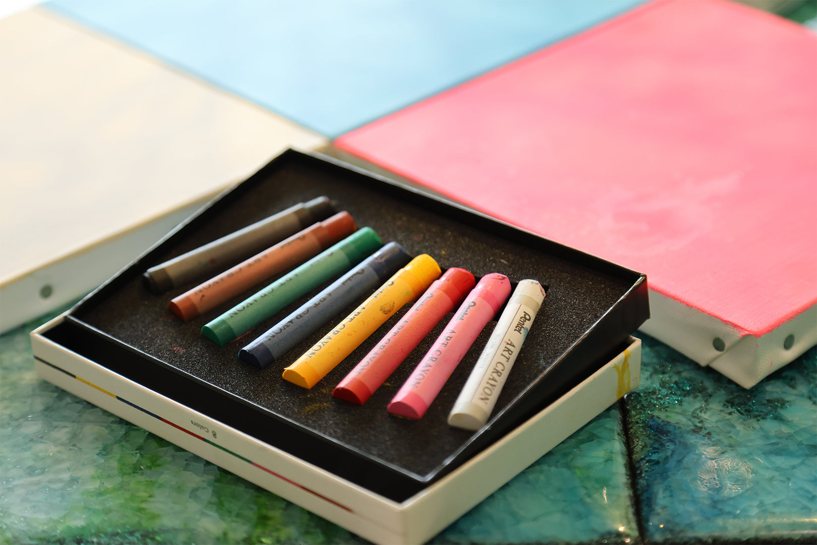 25年05月06日 (火祝) 14:00-16:00 | 日本橋 | ブルーミングフラワーアートwithアートクレヨン (Blooming Flower Art with Art Crayon at Nihon-bashi)