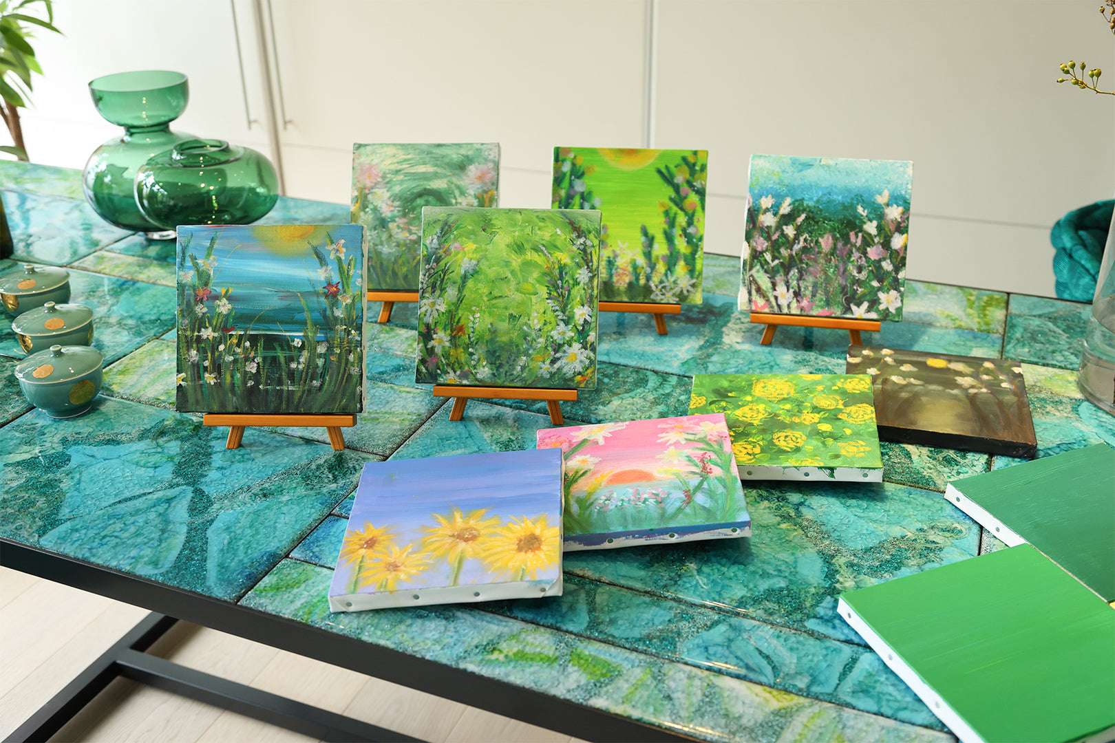 25年05月06日 (火祝) 14:00-16:00 | 日本橋 | ブルーミングフラワーアートwithアートクレヨン (Blooming Flower Art with Art Crayon at Nihon-bashi)