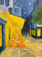 【日本橋】3月20日 (水祝) 18:00-21:00 | フィンセント・ファン・ゴッホ | 夜のカフェテラス *下描きあり (Cafe Terrace At Night by Vincent Van Gogh *canvas drafted  at Nihon-bashi)