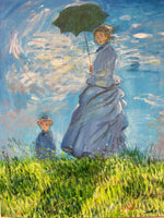 【日本橋】3月3日 (日) 10:00-13:00 | クロード・モネ | 散歩、日傘をさす女性 *下描きあり (Woman with a Parasol by Claude Monet *canvas drafted at Nihon-bashi)